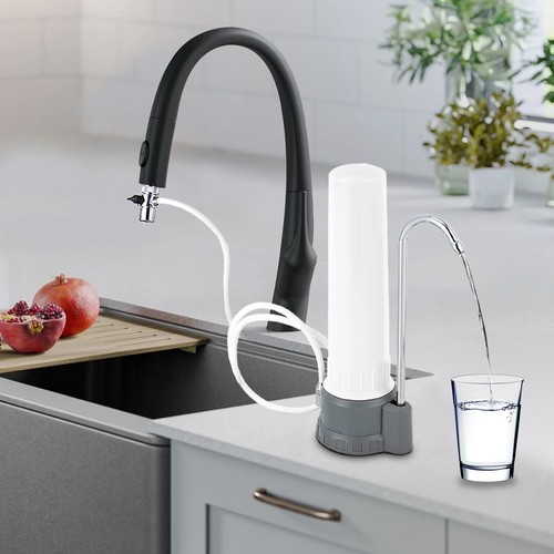 Countertop Water Filter Kitchen Bathroomr White Ceramic Water Filtration System - Picture 3 of 16