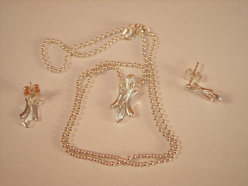 PARURE COLLANA E ORECCHINI IN ARGENTO 925 - Imagen 2 de 3