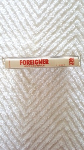 FOREIGNER: Inside Information Audio Cassette Tape 1987 - Picture 8 of 8