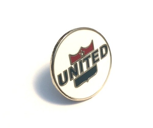 United Airlines Round Replica 1960s Logo Tack Lapel Pin Classic Pilot Stewardess - Picture 5 of 9