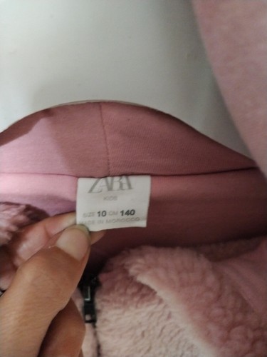Giubbotto Giacca Bomber Pellicciotto Bambina Zara Rosa Cappuccio 10 anni - Foto 5 di 11