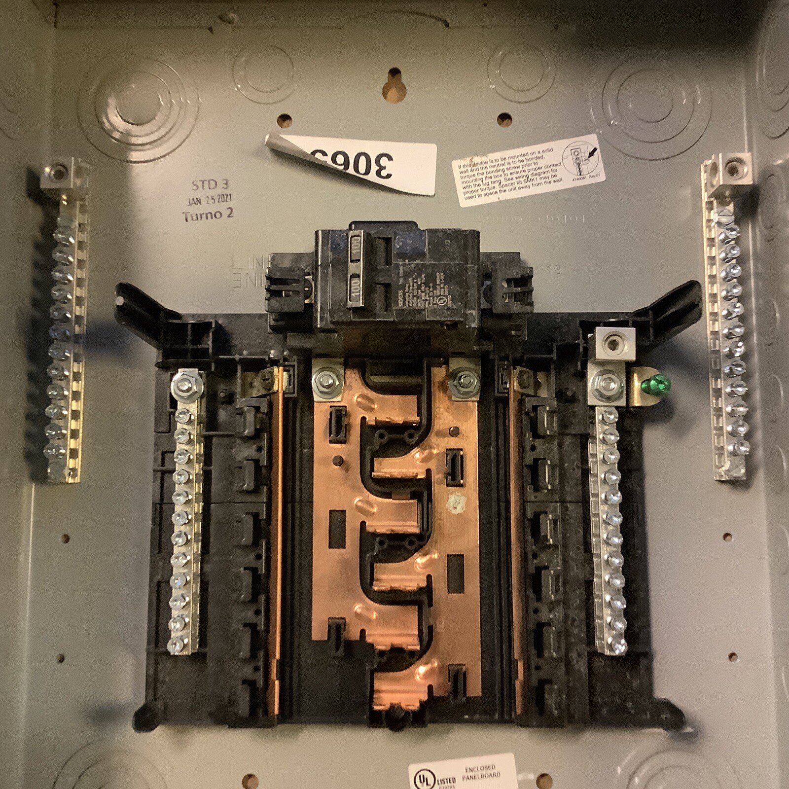 Siemens 100 Amp Panel With Main Breaker - z111a2y