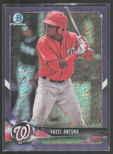 2018 Bowman Chrome Prospects Purple Shimmer Refractor Yasel Antuna /655 #BCP173