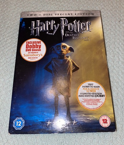 Harry Potter The Deathly Hallows Part 1 2 Disc Special Edition Dobby DVD Sleeve - Picture 2 of 7