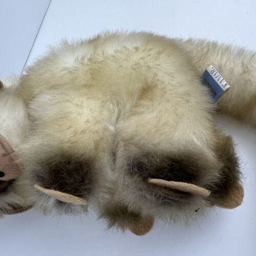 VINTAGE SILKY PLUSH MONKEY 6" MOHAIR FEEL KAMAR JAPAN 1966 TOY LONG TAIL 1960's - Picture 3 of 7