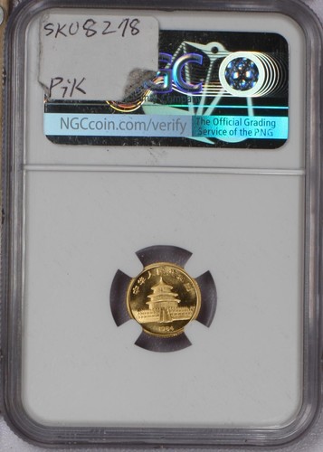 1984 Gold Panda 1/20 oz. 5 Yuan NGC MS69. Free shipping. - Picture 2 of 4