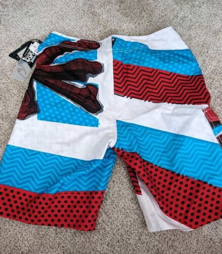 Rip Curl Pancho Sullivan Hawaii Signature Board Shorts Mens 32 Drawstring CB0FMF - Picture 2 of 3