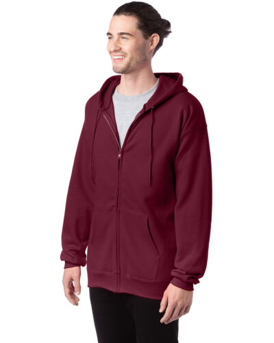 Hanes F280 Adult Ultimate Full Zip Long Sleeve Hoodie Sweatshirt - Picture 65 of 79