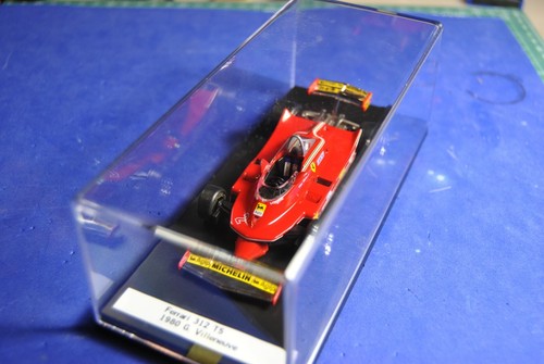 MODELLINO-FERRARI 312 T5 GILLES VILLENEUVE 1980 1/43 DA COLLEZIONE TECA RIGIDA - Foto 9 di 10