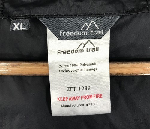 Freedom Trail Jacke Erwachsene XL schwarz Windbreaker Kapuze durchgehender Reißverschluss Tasche wasserdicht - Bild 3 von 14