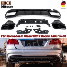 Heckdiffusor Lippe & Endrohre Schwarz Glänz für Mercedes W212 2013-16 E63 Style Heckdiffusor Lippe & Endrohre Schwarz Glänz für Mercedes W212 2013-16 E63 Style