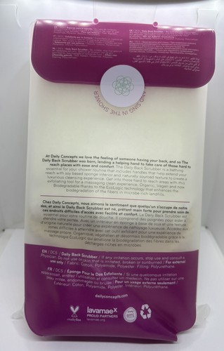 NEU Daily Concepts Täglicher Rückenschrubber WEISS Kostenloser Versand volle Größe AUTHENTISCH - Bild 2 von 5
