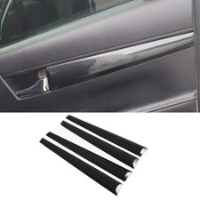 Carbon fiber Car Interior Door Panel Armrest Trim for 2015-2024 Toyota Hilux