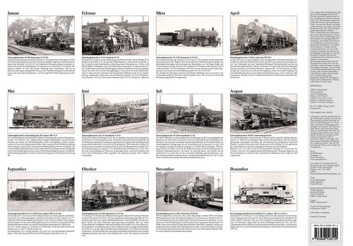 Historische Dampflokomotiven 2015: Die letzten Jahre der L... 2015 Kalender Heel - Bild 2 von 2