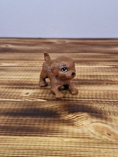 BARBIE DOLL PETS BROWN PUPPY DOG PLAYING POUNCE POSITION CUTE