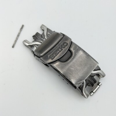 SEIKO Excelsior V172-0AK0 Watch Strap Buckle Parts 19mm SS Genuine