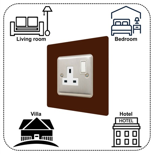einzelner LICHTSCHALTER SURROUND | quadratisch | Acryl Rückwand oder Fingerplatte | plu - Bild 67 von 104