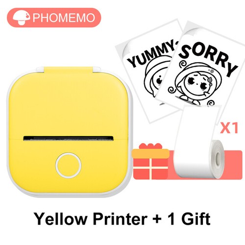 Phomemo Mini Drucker T02,Handy Fotodrucker für Mobiler Sticker Thermodrucker - Bild 13 von 20