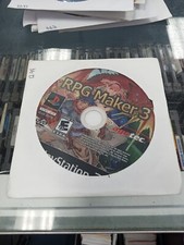 RPG Maker 3 PS2 (Sony PlayStation 2, 2005) disc only