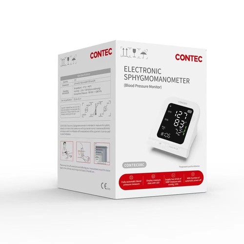 Monitoraggio pressione sanguigna braccio superiore misuratore frequenza cardiaca portatile monitor BP LED - Foto 10 di 11