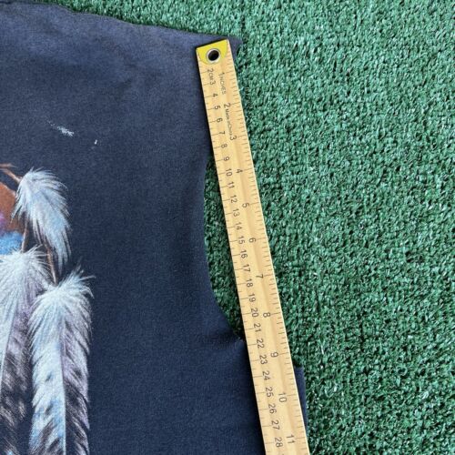 VTG 90s 3D Emblem Easy Riders Legends Never Die Chopped Faded Black T-Shirt XL - Picture 8 of 8