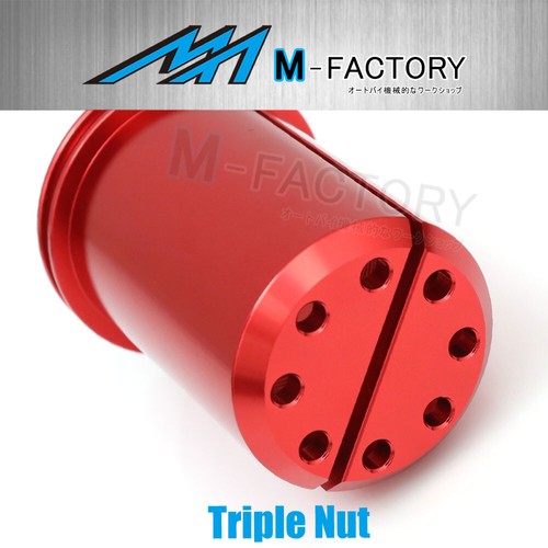 3 Color Billet Steering Stem Nut Triple Nuts Fit Ducati Hypermotard 821 SP 13-15 - Picture 4 of 5