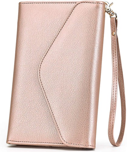 Herriat Multiusos Viaje Pasaporte Billetera Soporte con Teléfono Bolsillo Muñequera - Imagen 11 de 13