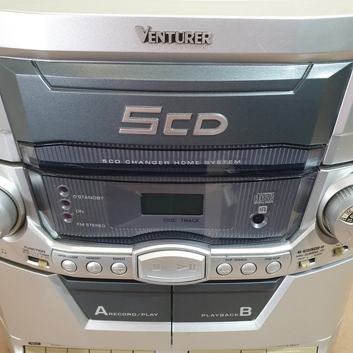 Venturer CD2672 Infrared Stereo 5-CD Changer Home System (Center Unit) For Parts - Picture 4 of 10