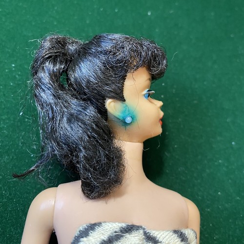 Vintage 1961 Barbie Puppe #5 Pferdeschwanz brünett Zebra Badeanzug 850 Mattel Japan - Bild 6 von 24