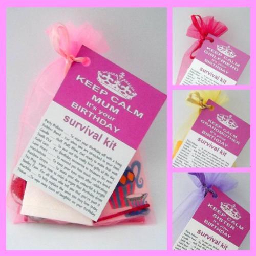 fantastic birthday present survival kit fun novelty gift card