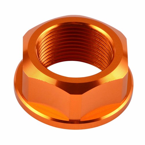 KTM 790 DUKE 2018 - 2024 REAR AXLE SPINDLE FLANGED NUT ALUMINIUM M25X1.5 LB50 - Picture 5 of 6