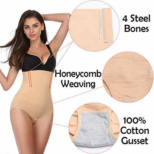 High-Waisted Body Shaper - Slimming Tummy Control Panties, Seamless Tan Design - Picture 2 of 9