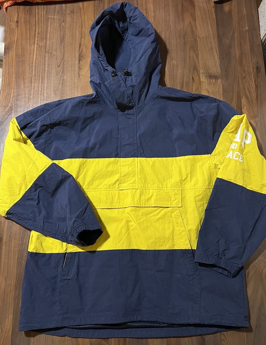Palace Gap Windbreaker in Navy (& Yellow) SS24 Men's Size Palace Gap Windbreaker in Navy (& Yellow) SS24 Men's Size