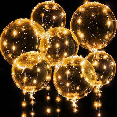 Leuchtende Bobo-Ballons 20" mit LED-Lichterkette ✨ - Bild 3 von 9