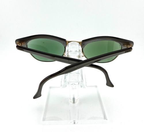 VINTAGE 40'S/50'S SC U.S.A LILAC/GREEN HALF-FRAME SUNGLASSES - Picture 5 of 7