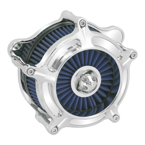 Limpiador de filtro de aire cromado admisión azul apto para Harley Sportster XL 883 1200 04-22 - Imagen 12 de 15