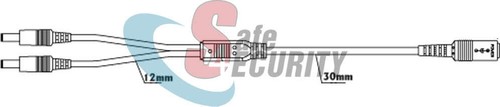 Sdoppiatore di Alimentazione per Telecamera Cctv 2.1mm 1 Maschio - 2 Spina Femmina - Foto 2 di 2