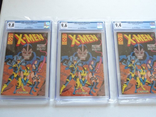 3 X-Men Mutant Apocalypse-Prelude to Perdition #1 CGC 9.8+9.6+9.4 Capcom Comics - Picture 1 of 5