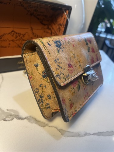 Patricia Nash Mini Lanza Leather Prairie Rose Key Fob New In Box - Picture 5 of 21