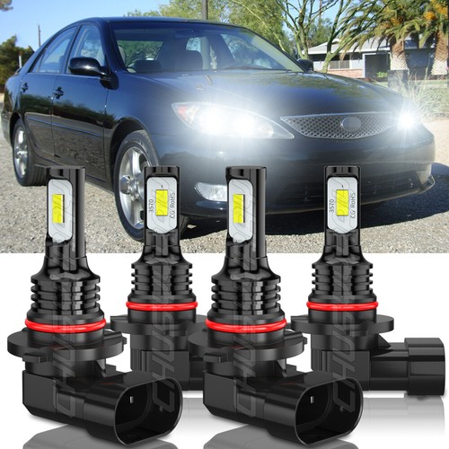For Toyota Camry 2002-2006 4PC LED Headlight Bulbs High Low Beam Kit White 6000K - Bild 1 von 12