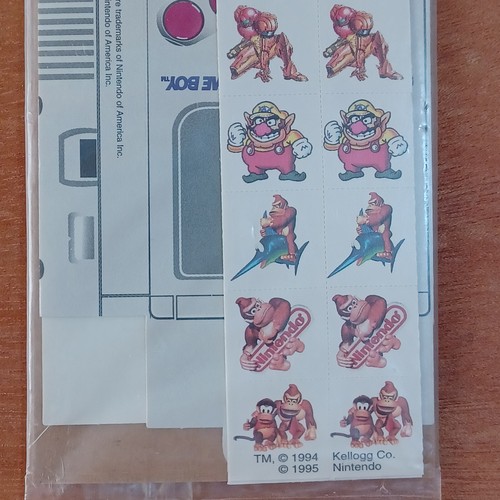 Nintendo Game Boy Kellogg’s 1995 Sticker Dispenser Cereal Premium Mario Link DK - Picture 8 of 24