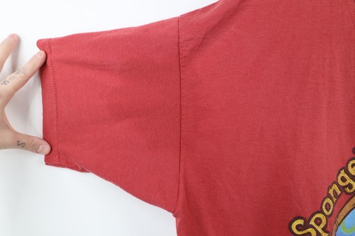 Vtg 90s Y2K Nickelodeon Mens 2XL Faded Spongebob Squarepants Nudiepants T-Shirt - Picture 5 of 12