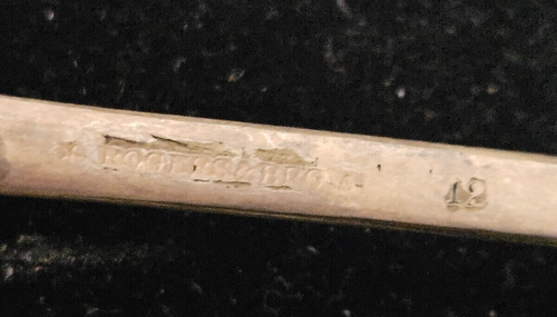 Antique Rogers Bros. A1 Silverplate Set of Two Spoons Engraved 1878 'S.M.Rose' - Picture 12 of 13