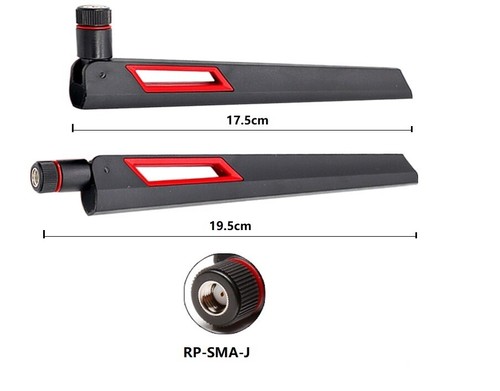 WiFi Antenna 2.4G/5G/10dBi/RP-SMA/20cm/TPEE/Read&Black e.g. Asus Router RT-AC88U - Bild 7 von 8