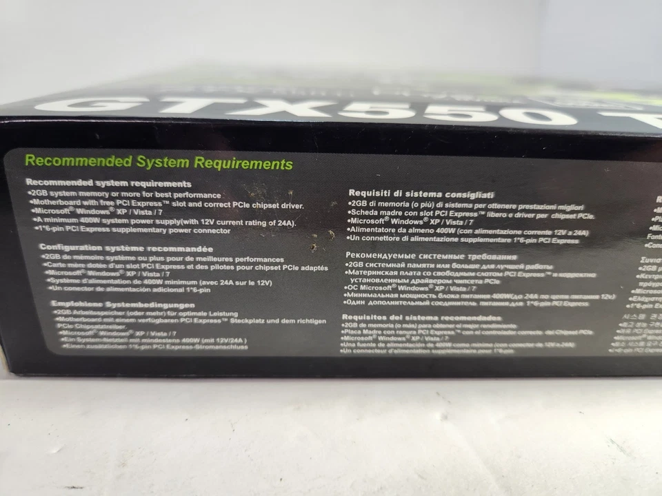 Brand New Asus GTX550 Ti Graphics Card 1 GB GDDR5 Nvidia GeForce PC Computer - Image 2 of 4