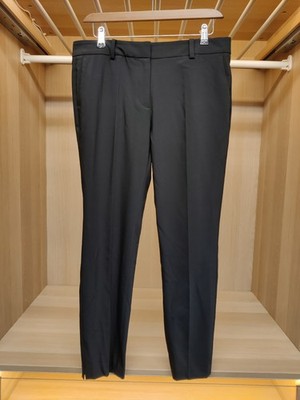 GANT HOSE UK 10 SCHWARZ WOLLMISCHUNG ELEGANT TAILLIERT DAMEN SCHMAL ZULAUFENDES BEIN BÜRO