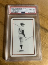 1977-78 Sports Deck Playing Cards Landsman - Mickey Mantle 10 Of Clubs PSA 10