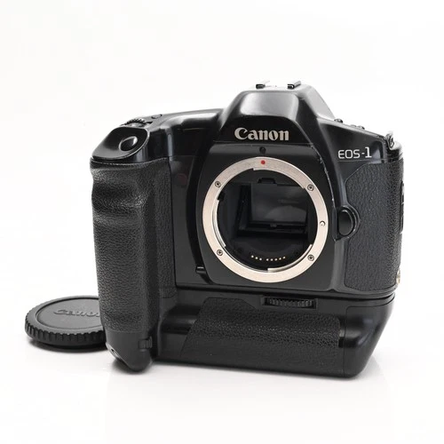 Canon EOS 1 SLR Film Camera Body W/BP E1 #316
