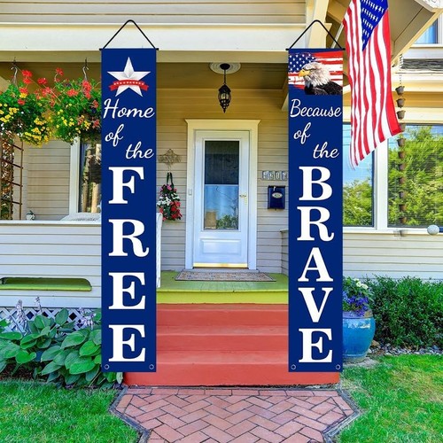 4th of July Decorations Patriotic Decor Pre-assembled red, blue, white - Picture 2 of 7