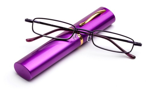 Compact Reading Glasses with Aluminum Tube Case Men Women Spring Hinge Reader - Bild 30 von 31